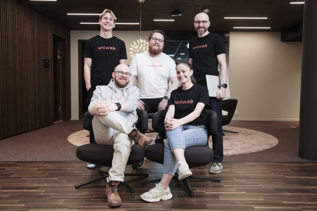 Gruppebilde av ansatte hos Uniweb