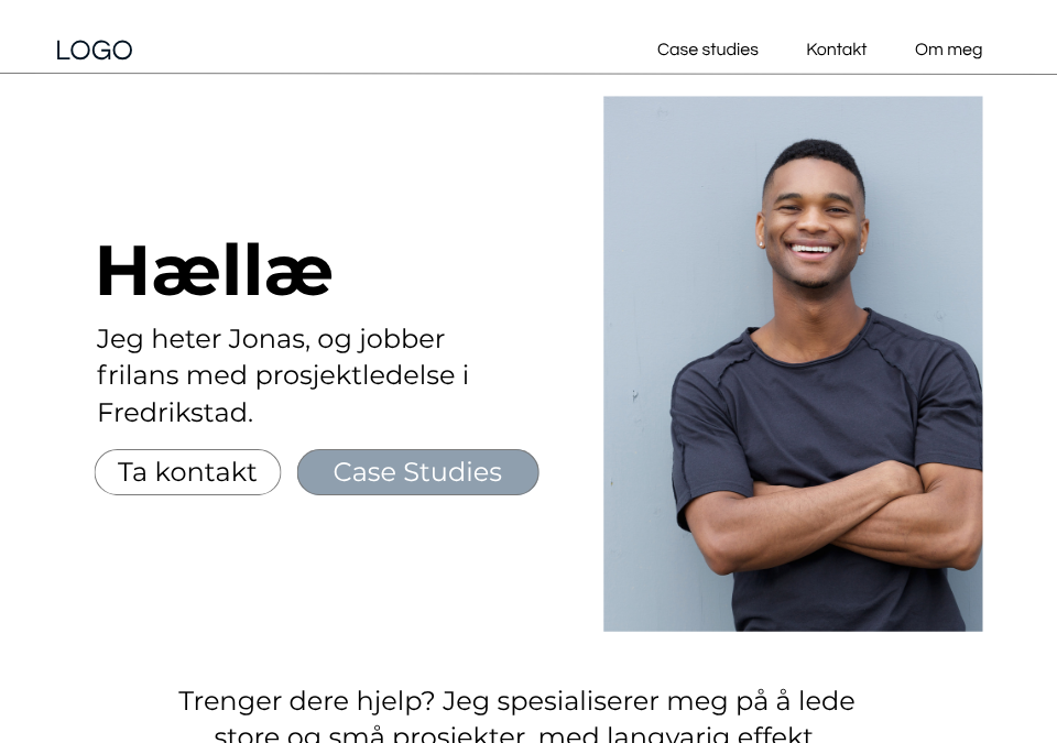 Eksempel på ferdig nettside