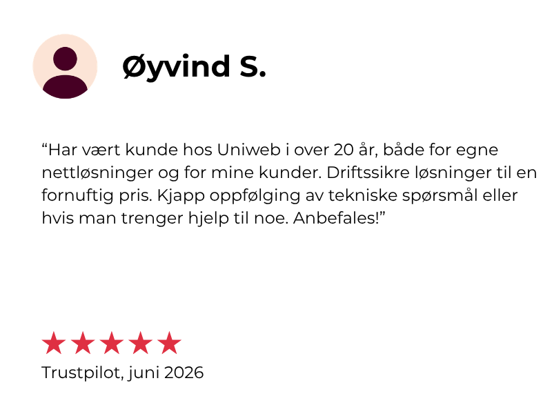 Kundereview Øyvind